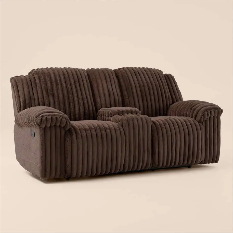 Rafi Manual Reclining Loveseat with Console