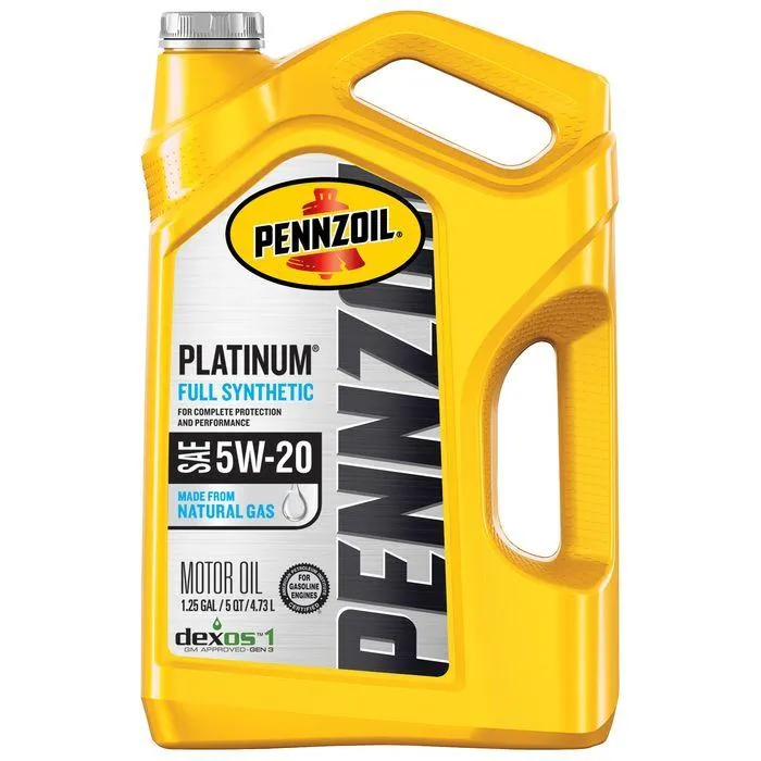 Pennzoil Platinum Full Synthetic Engine Oil 5W-20 5 Quart