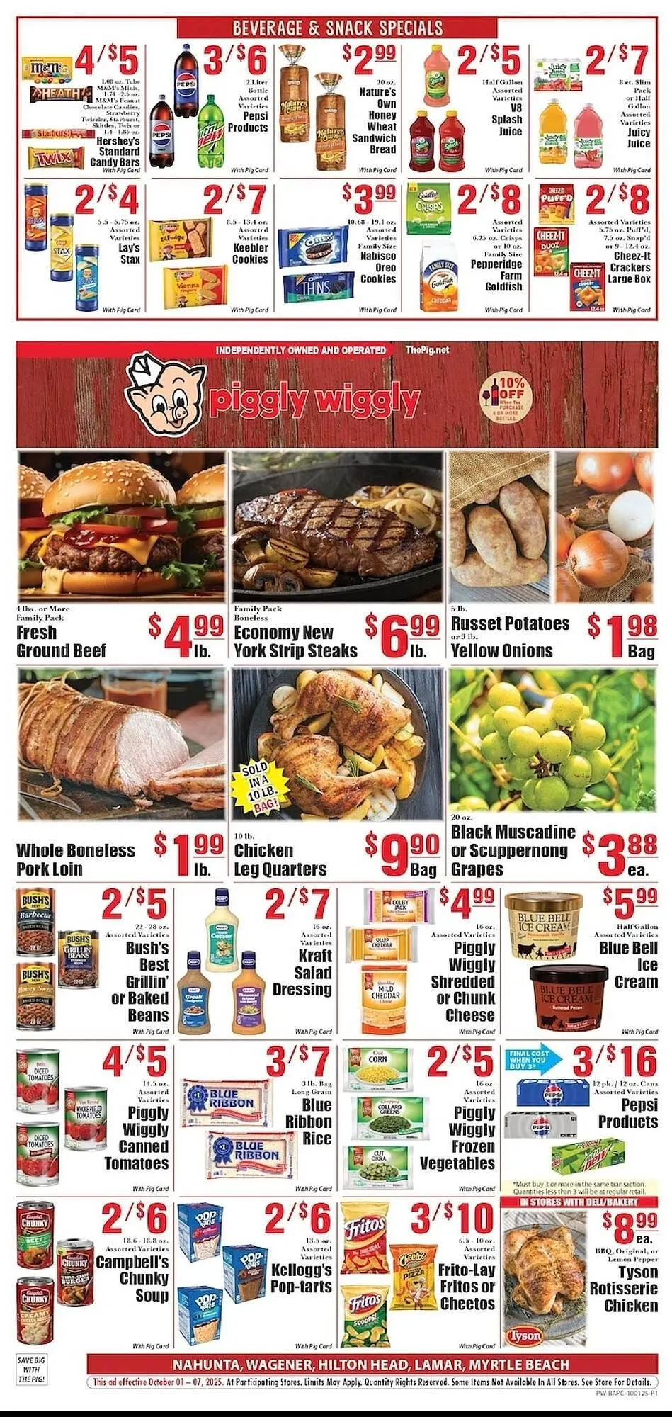 Weekly ad Piggly Wiggly weekly ad from October 1 to October 7 2025 - Page 1