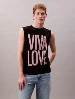 Marc Hundley Pride Viva Love Relaxed Tank Top