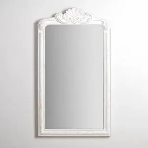White Ornate Venus Wall Mirror