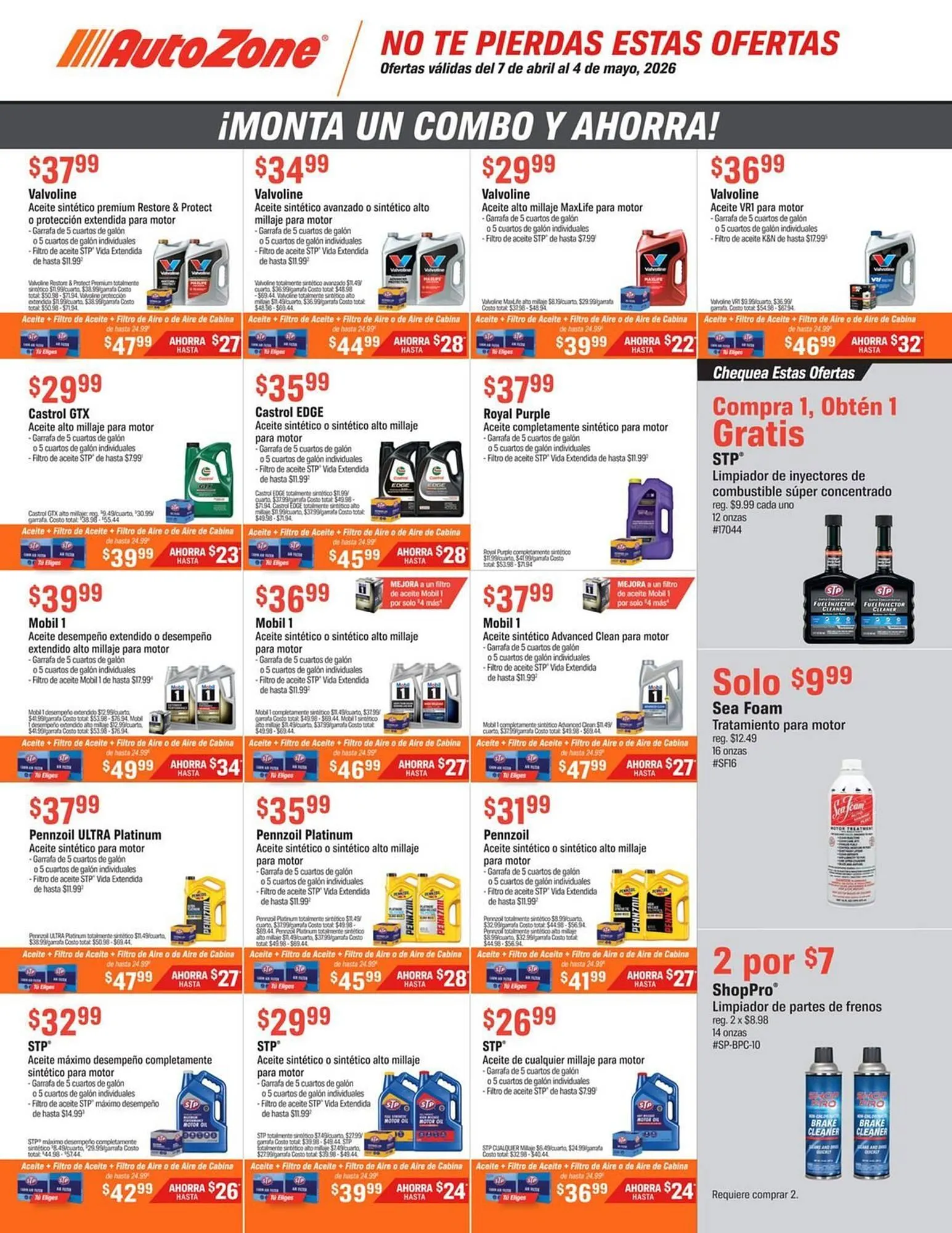 Weekly ad AutoZone weekly ad from April 7 to May 4 2026 - Page 1