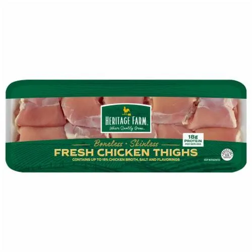 Heritage Farm Boneless Skinless Fresh Chicken Thighs