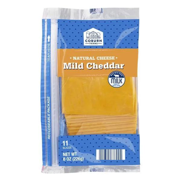 Coburn Farms Mild Cheddar Sliced Cheese