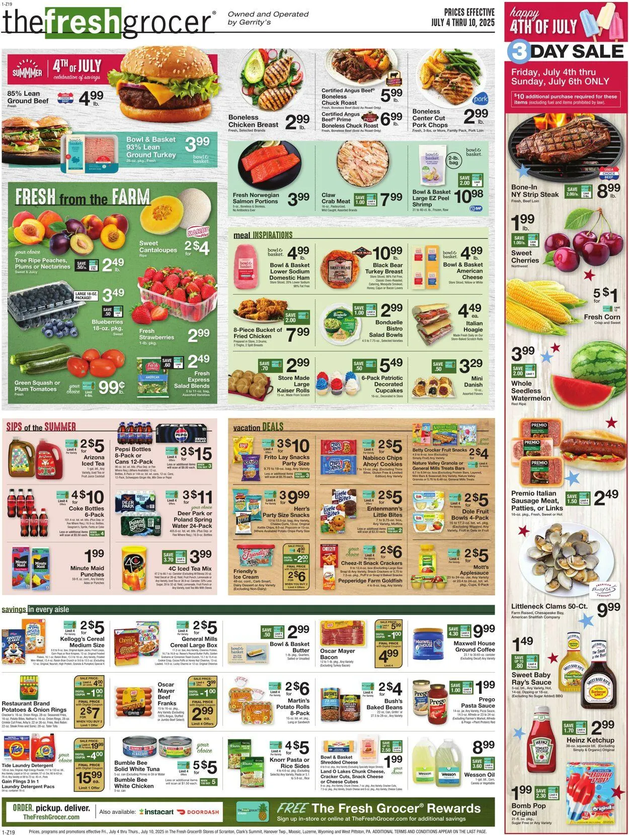Weekly ad Gerrity's Supermarkets from July 3 to July 10 2025 - Page 1