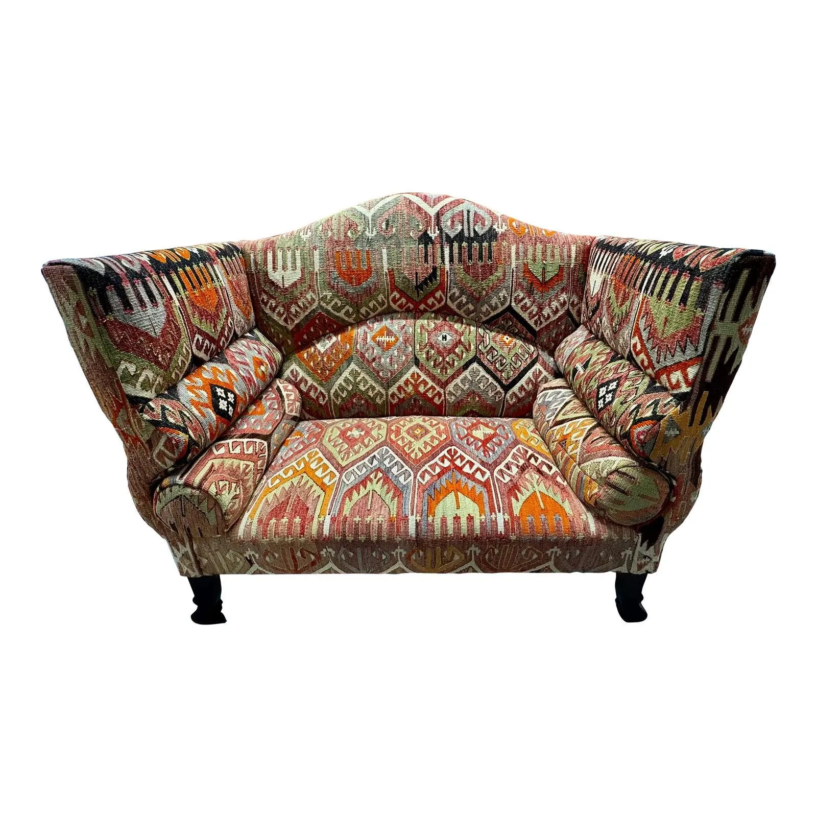 George Smith “Ryan” 2-Seat Sofa in Turkish Woollen Kilims