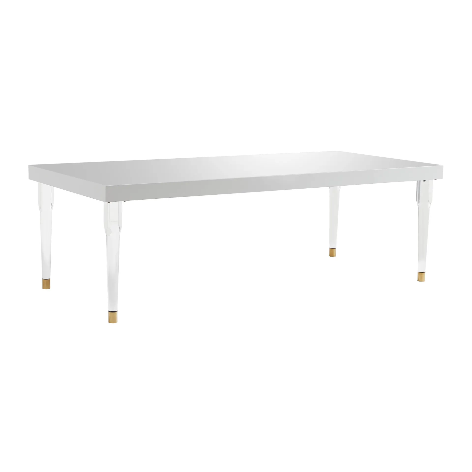 Tabby White Lacquer 95" Rectangular Dining Table