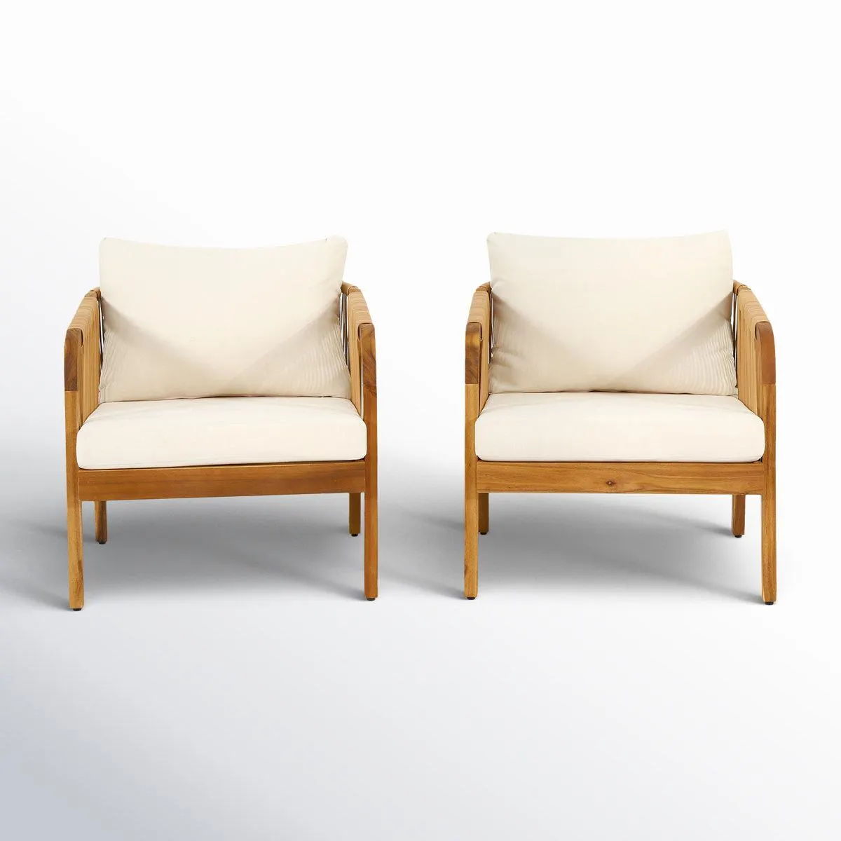 Fiora Patio Chair with Cushions (Set of 2)