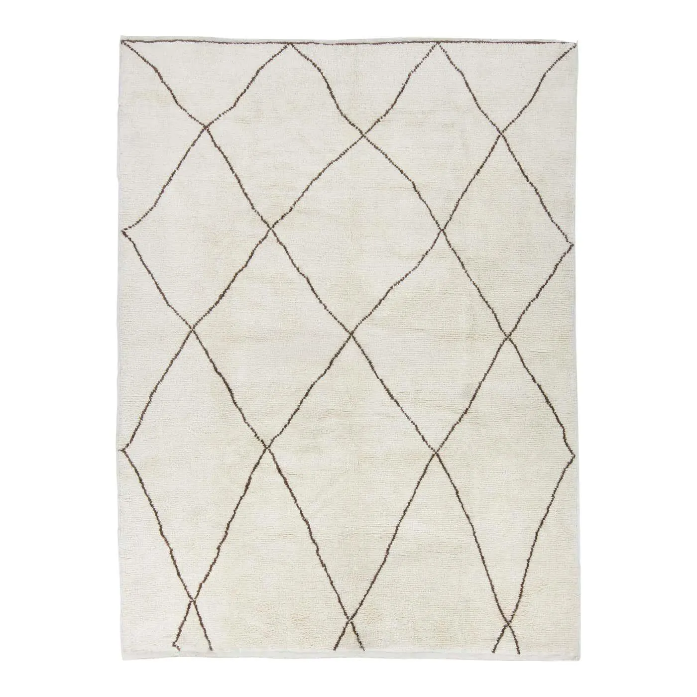 Moroccan Design Rug. All Natural Wool. Beni Ourain Tulu Carpet with Atlas Design