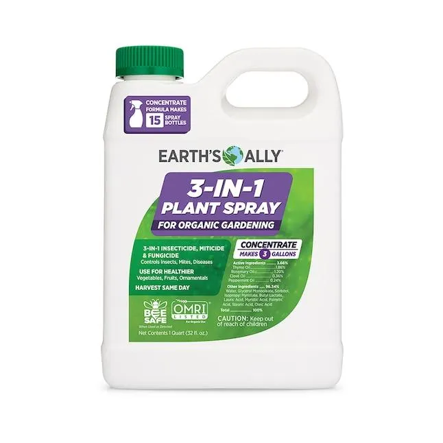 Earth's Ally 32-fl oz 3-in-1 Plant Spray Concentrate Natural Insect Disease and Mite Control