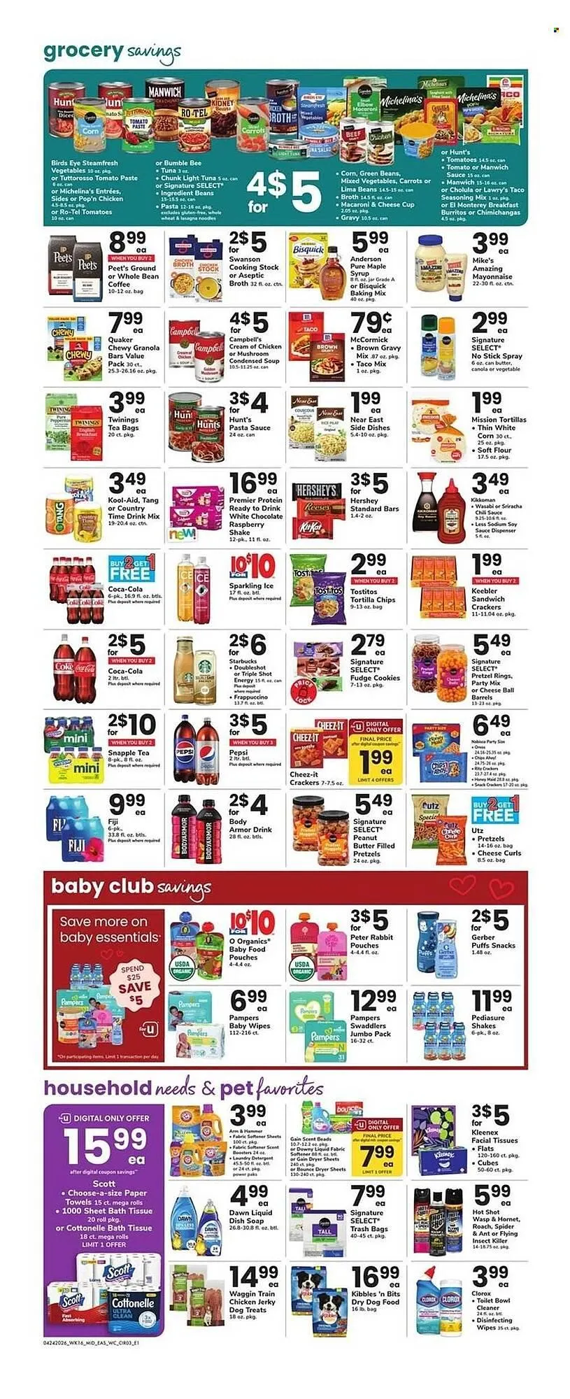 Weekly promotion Safeway weekly ad spanning from April 24 to April 30 2026 - Page 3 for Catalogue 365