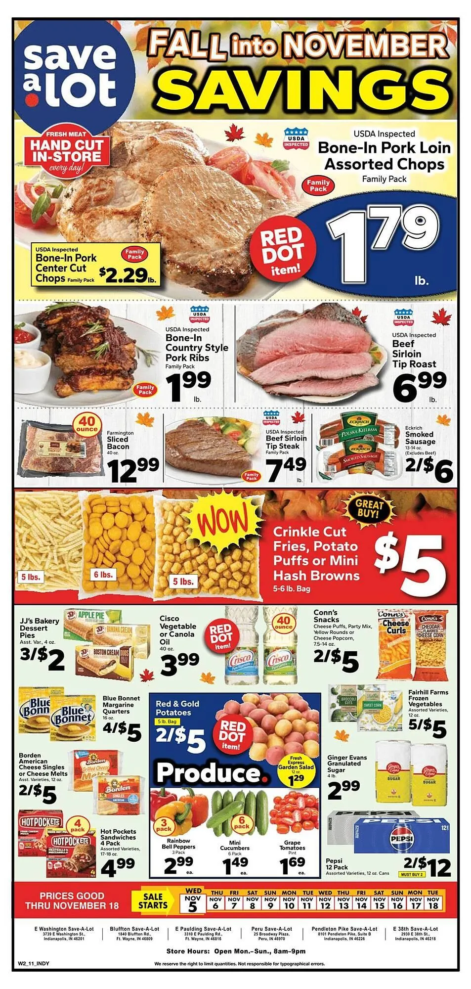 Weekly ad Save a Lot weekly ad from November 5 to November 18 2025 - Page 1