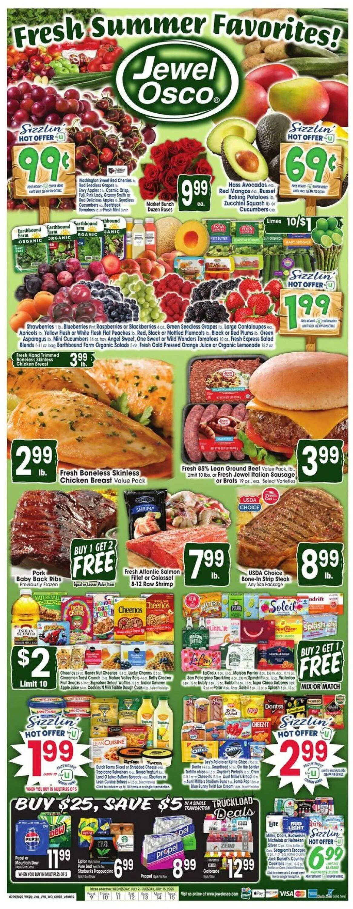Weekly ad Jewel Osco Current weekly ad from July 9 to July 15 2025 - Page 1