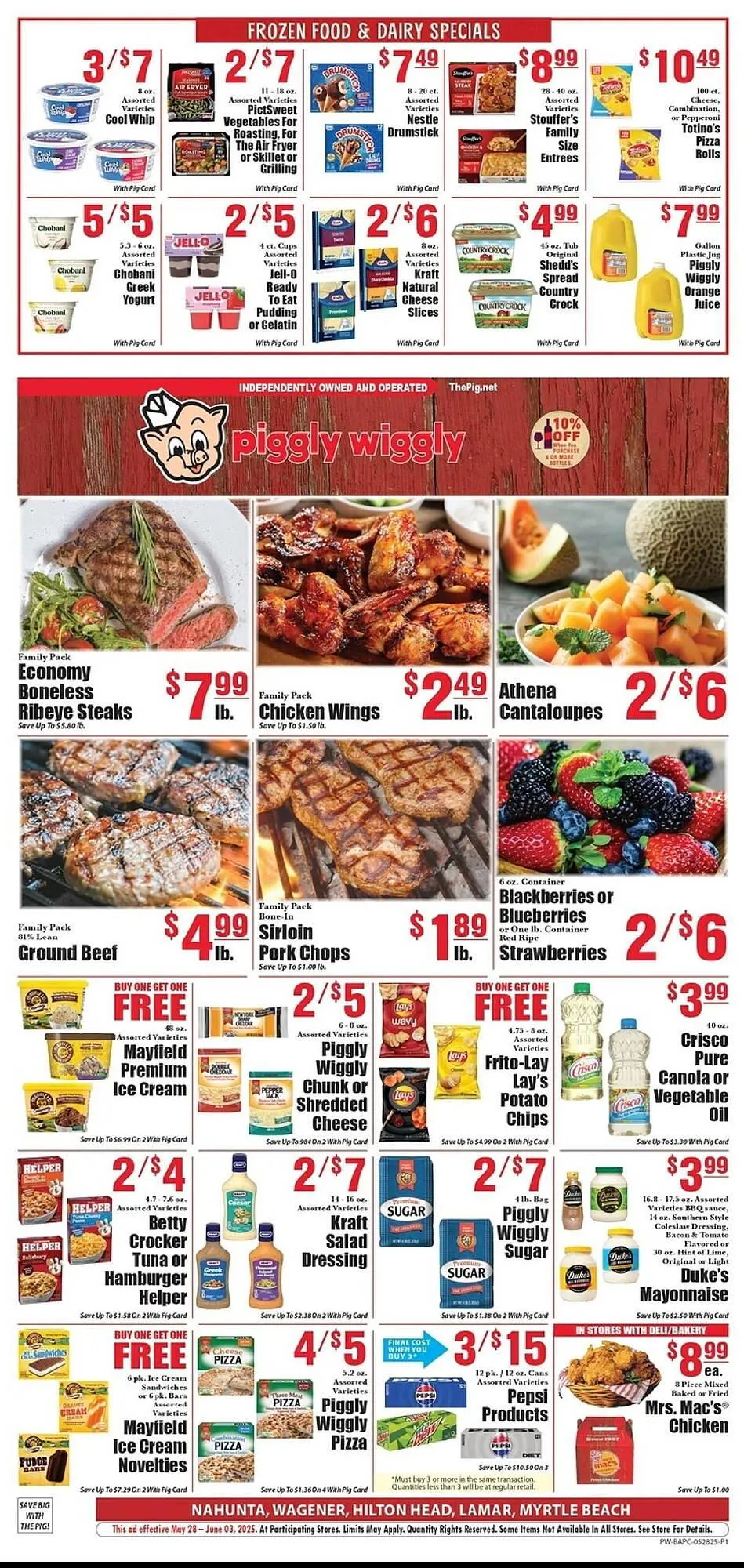 Weekly ad Piggly Wiggly Weekly Ad from May 29 to June 3 2025 - Page 1