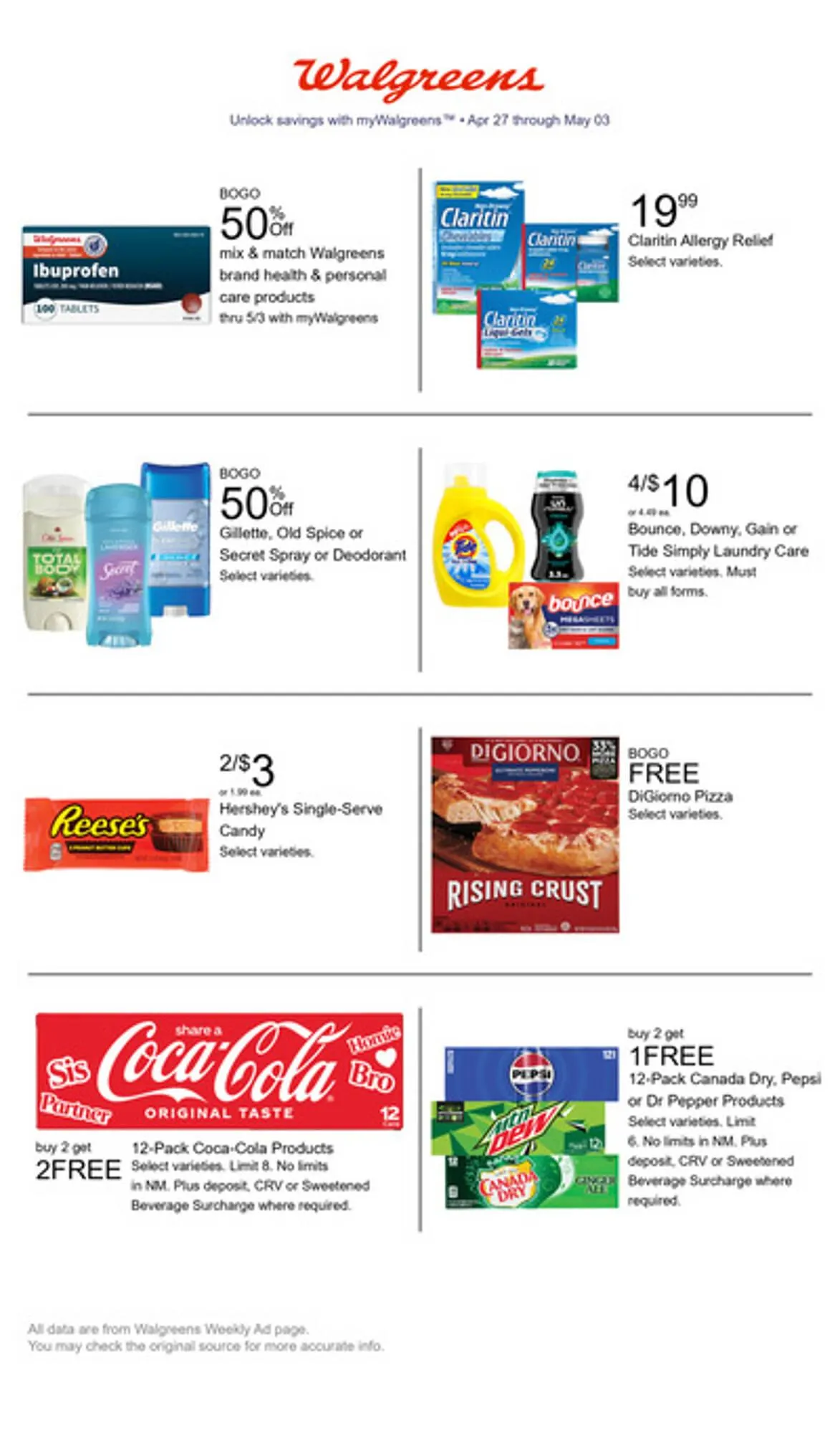 Weekly ad Walgreens Weekly Ad from April 27 to May 3 2025 - Page 1