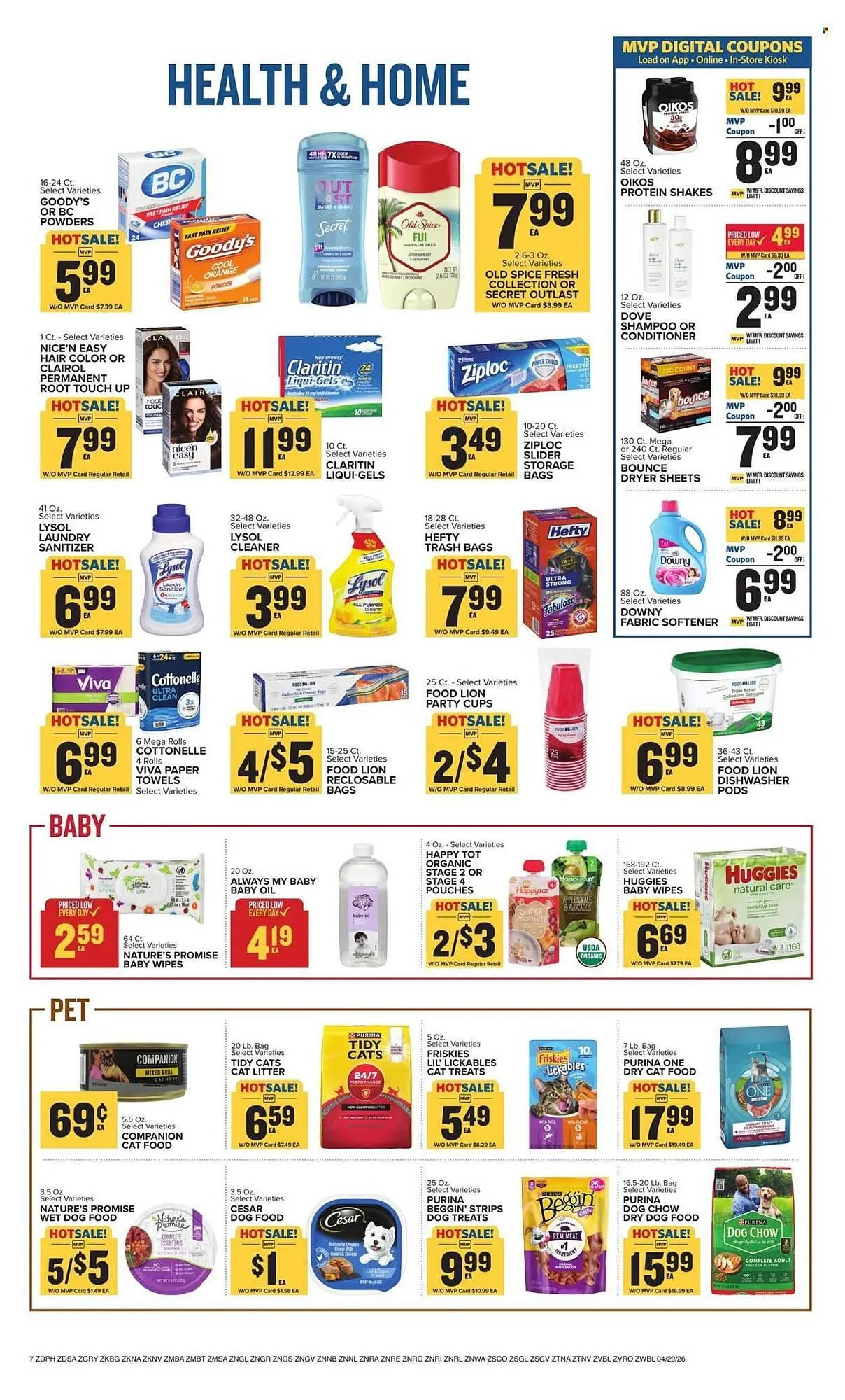 Weekly promotion Food Lion weekly ad spanning from April 29 to May 5 2026 - Page 8 for Catalogue 365