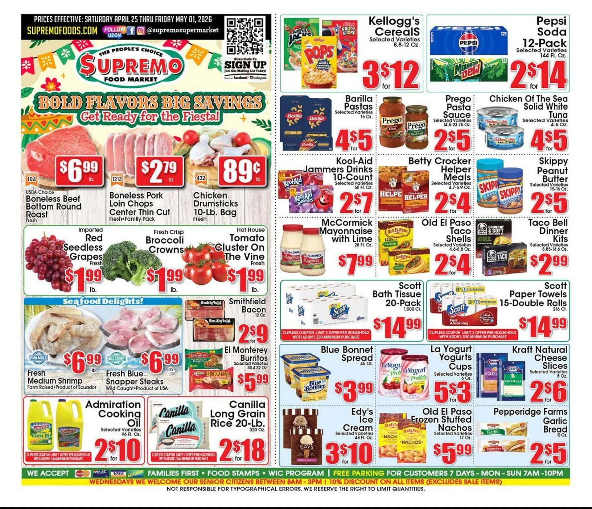 Weekly ad Supremo Foods Inc weekly ad from April 25 to May 1 2026 - Page 1