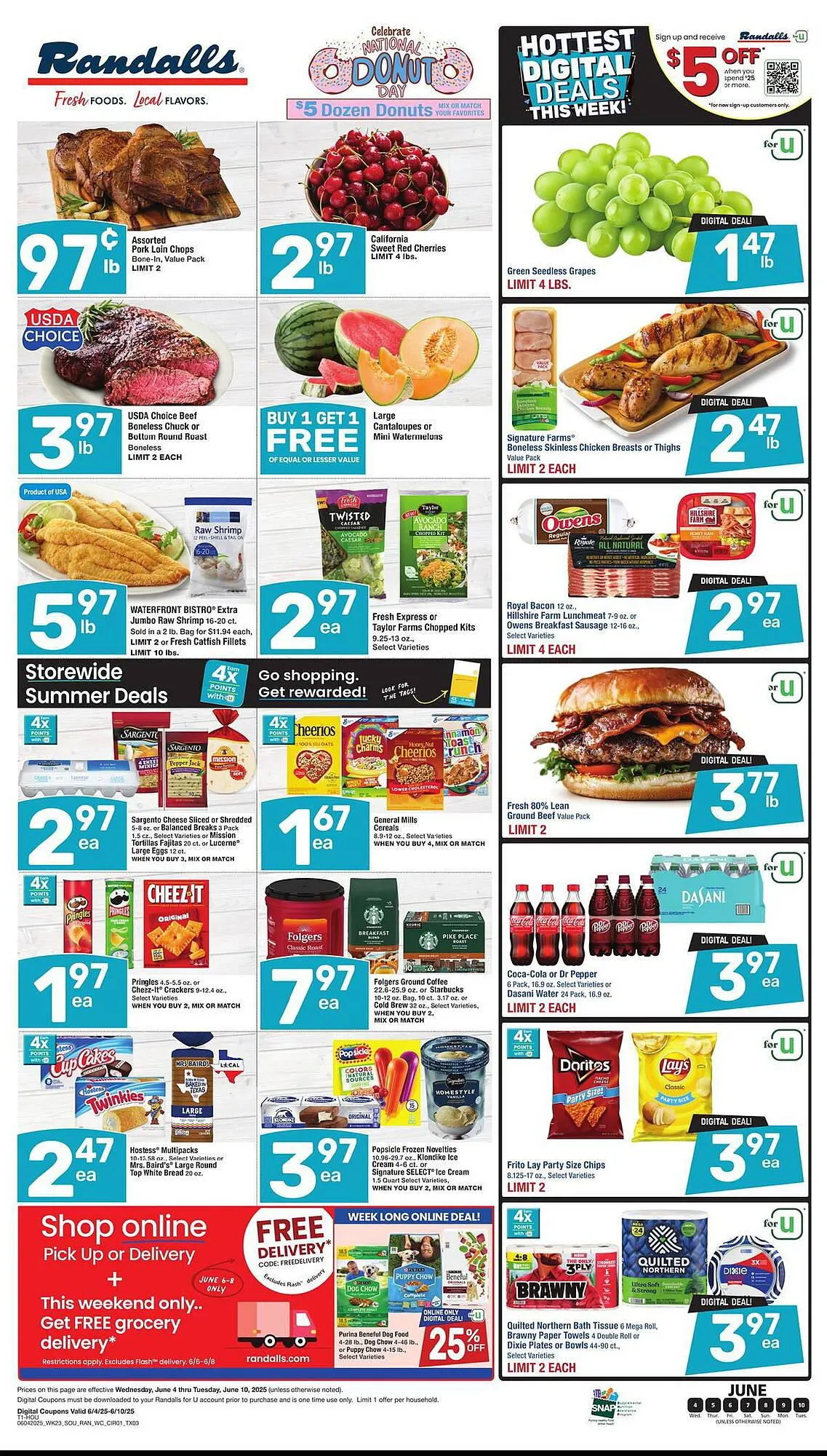 Weekly ad Randalls Weekly Ad from June 4 to June 10 2025 - Page 1