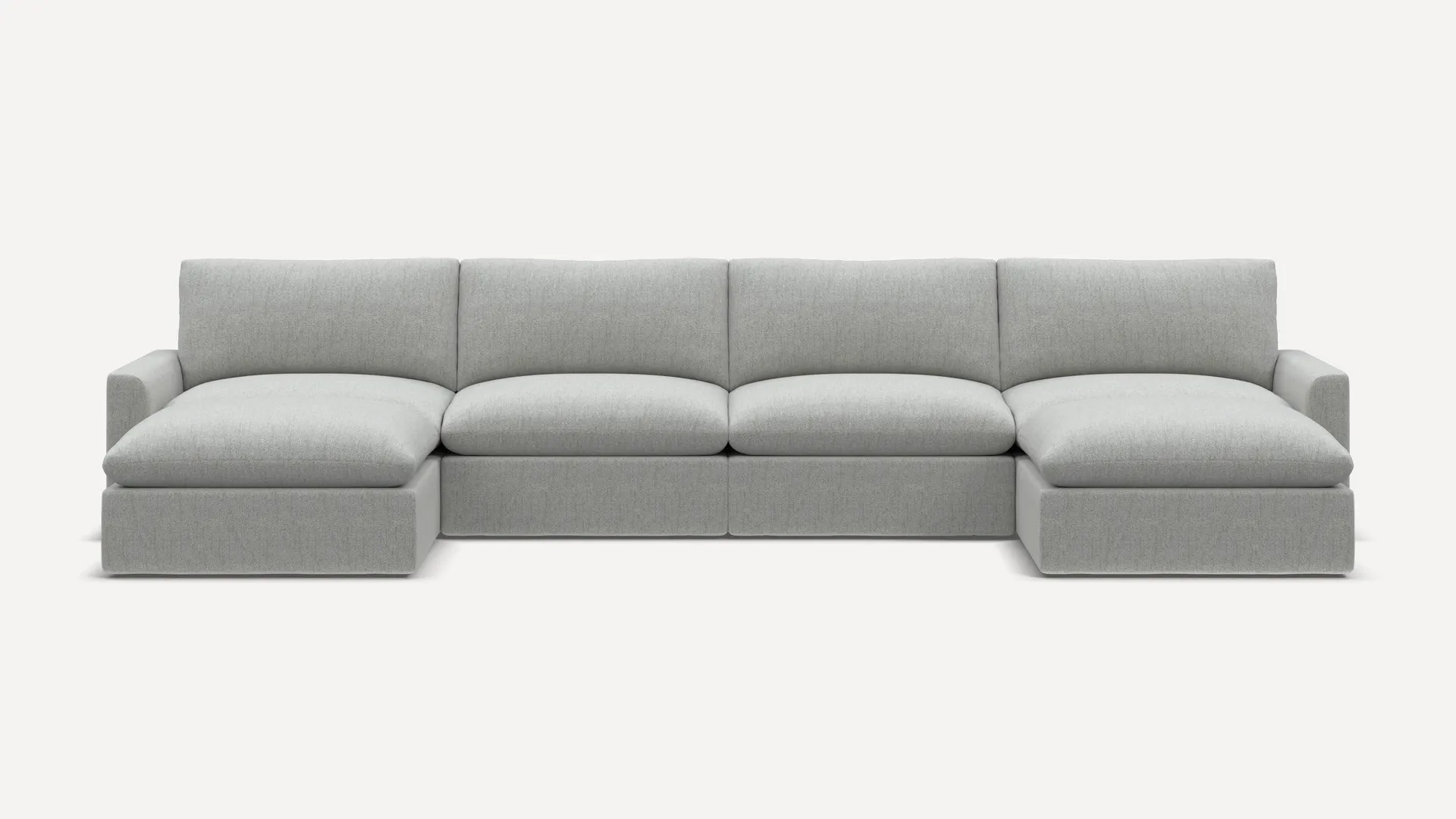 Russet 6-Piece Double Chaise Sectional