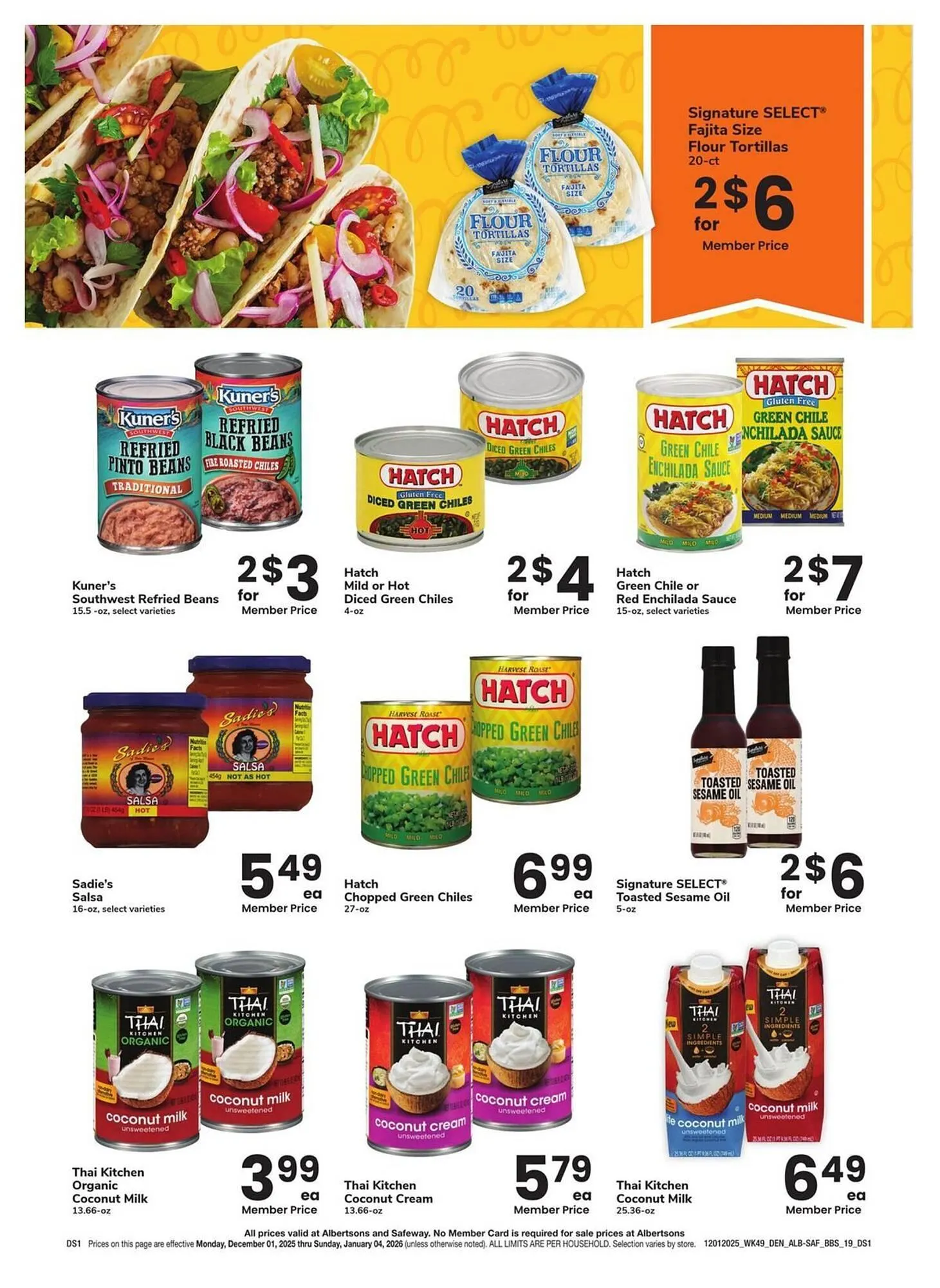 Weekly promotion Albertsons weekly ad spanning from December 1 to January 4 2026 - Page 19 for Catalogue 365