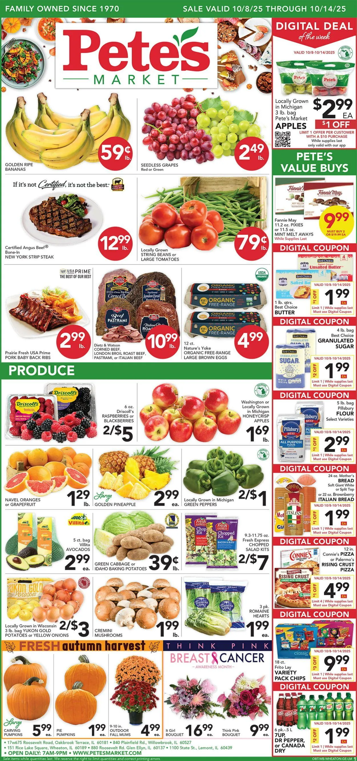 Weekly ad Pete's Fresh Market Current weekly ad from October 1 to October 7 2025 - Page 1