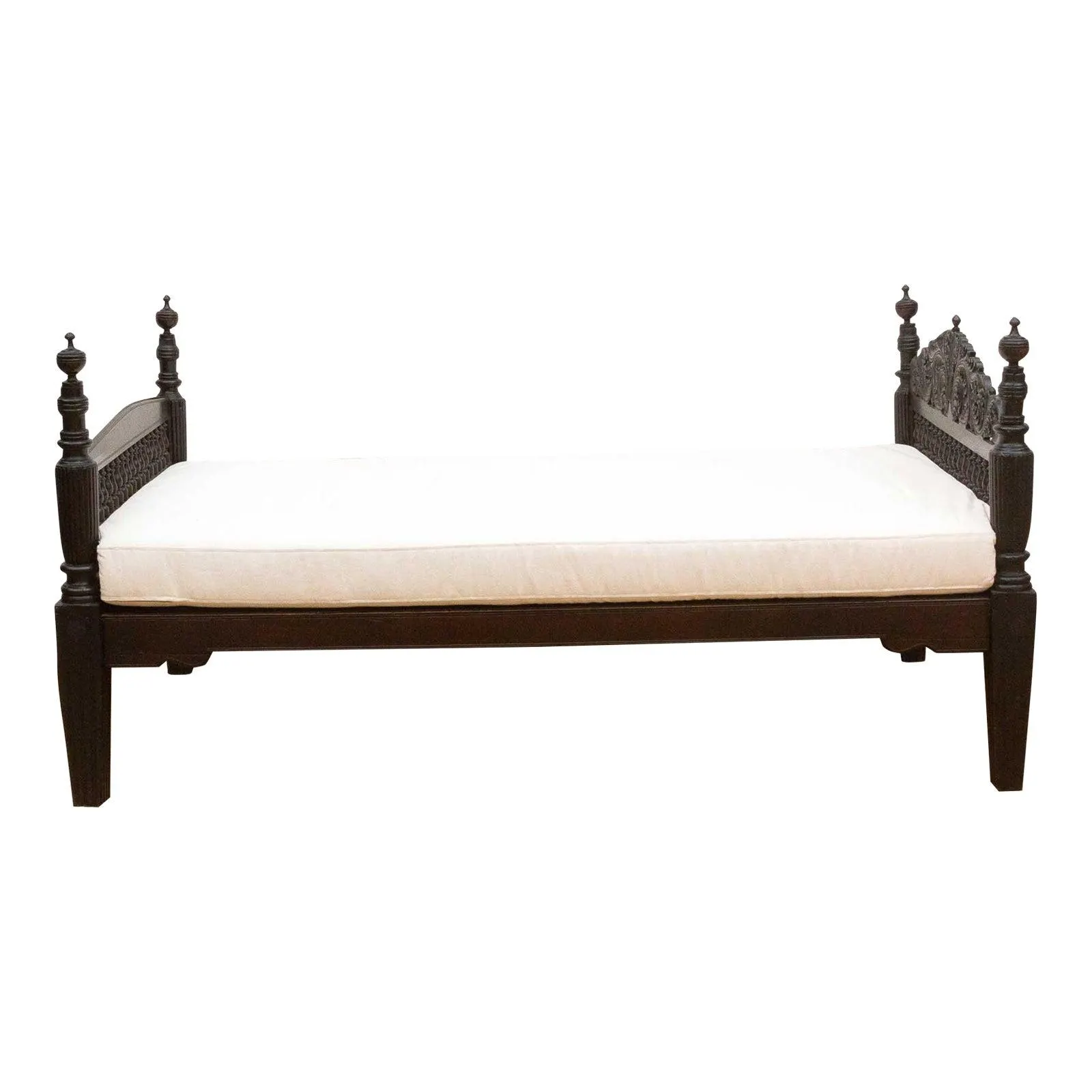 Antique Anglo Indian Carved Daybed