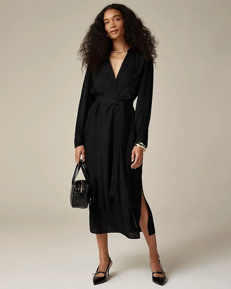 Bungalow dress in drapey viscose twill