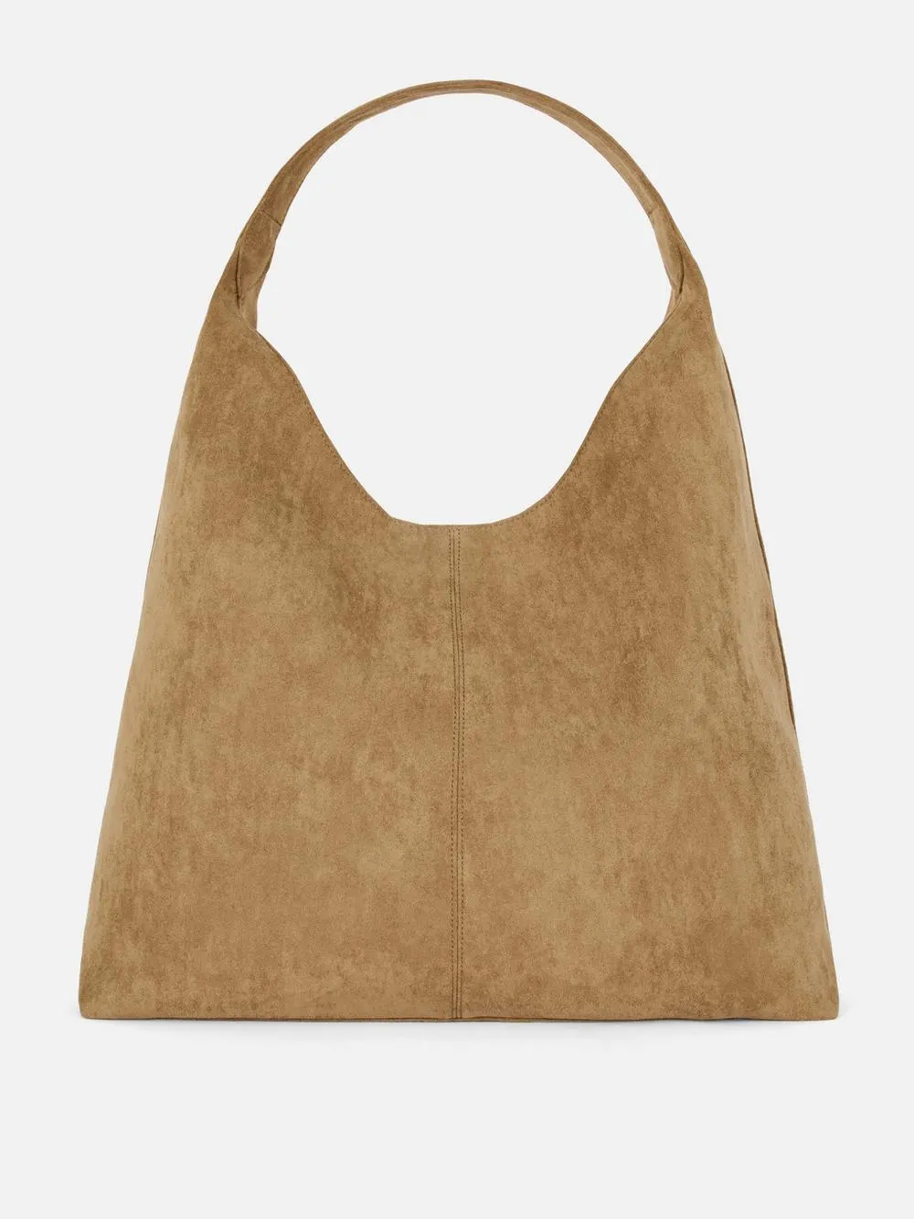 Faux Leather Scoop Shopper Bag