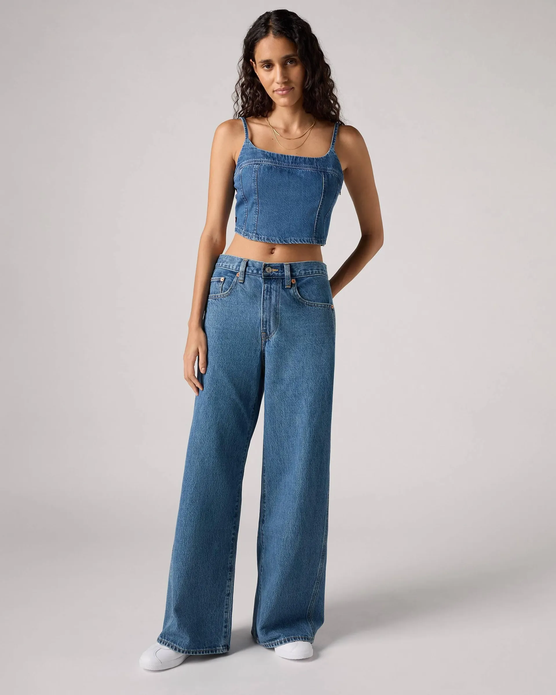 Xl Baggy Straight Seamed Women's Jeans