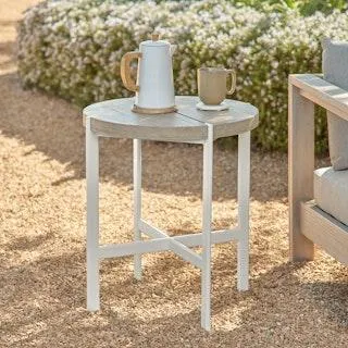 Haskel Outdoor Side Table - Driftwood Gray