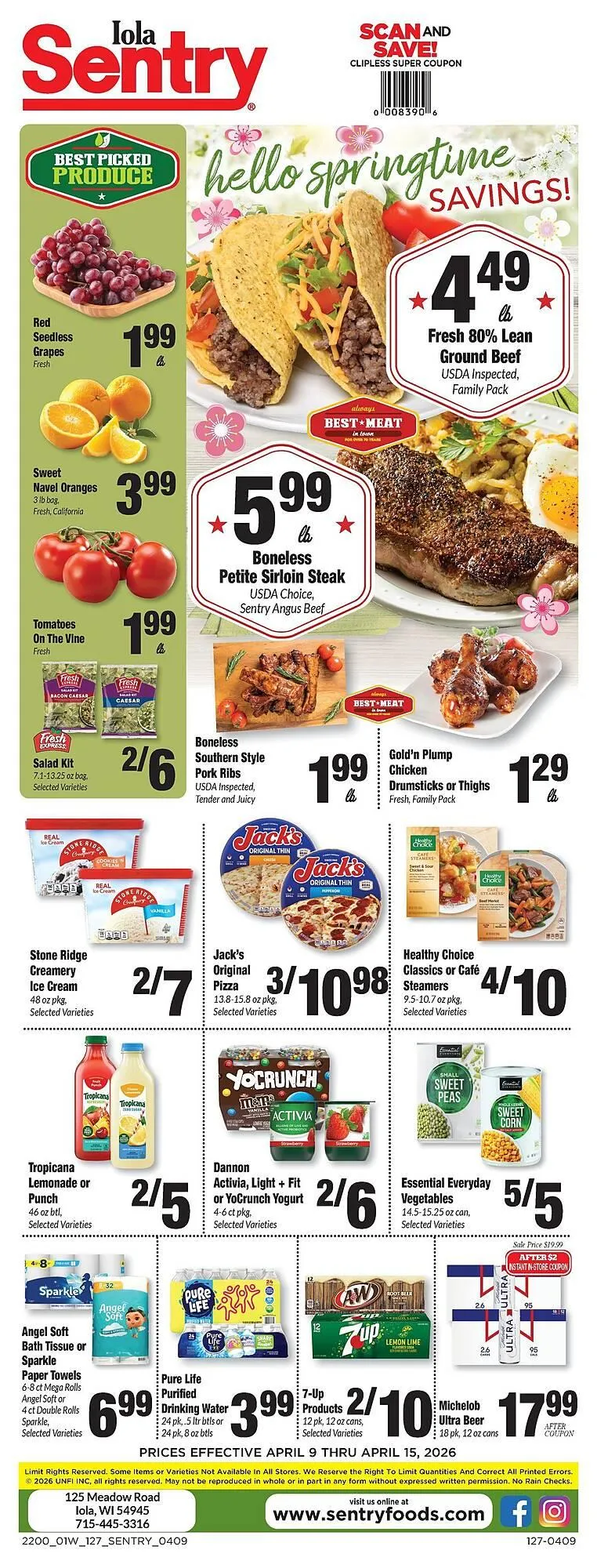 Weekly ad Sentry weekly ad from April 9 to April 15 2026 - Page 1