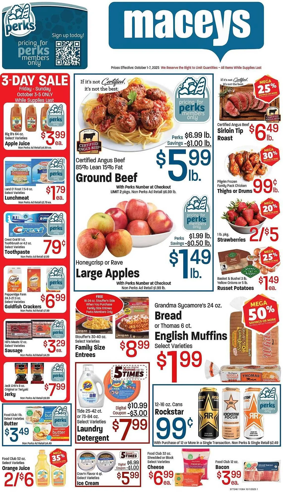 Weekly ad Maceys weekly ad from October 1 to October 8 2025 - Page 1