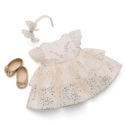 American Girl® x Janie and Jack Sparkly Cream Celebration Dress for Bitty Baby® Dolls