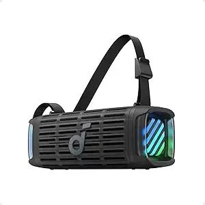 Soundcore Boom 3i by Anker, Rugged Outdoor Speakers, IP68 Waterproof, Floating Playback, Saltwater-Resistant, BassUp 2.0, 50W Portable Speaker, Bluetooth 5.3, 16H Playtime, TWS, Kayak/Fishing/Camping