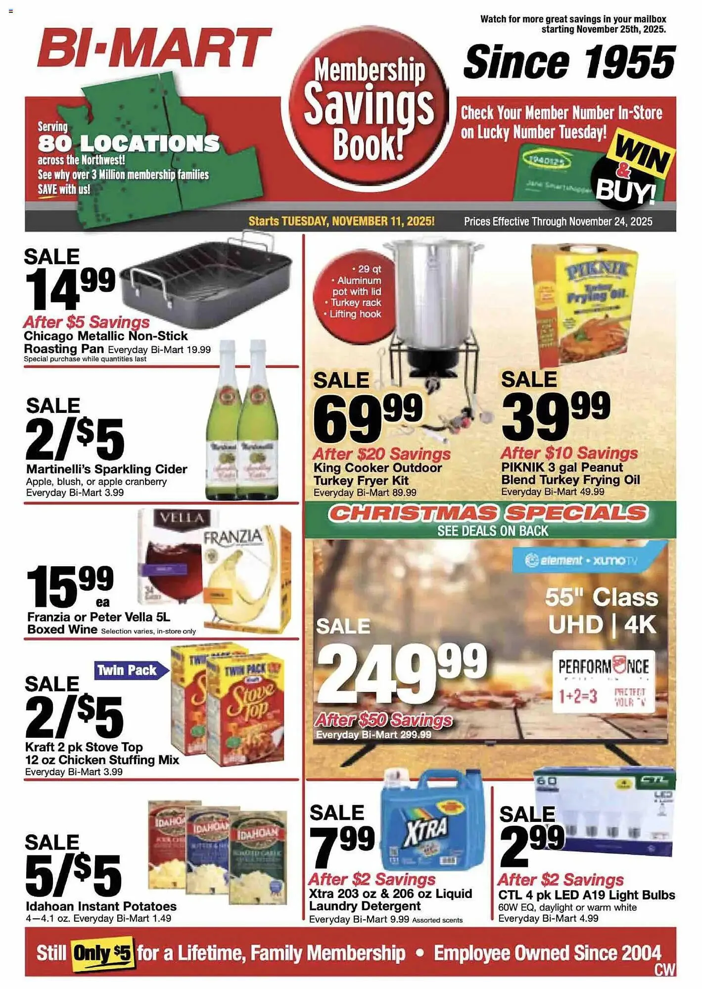 Weekly ad Bi-Mart weekly ad from November 11 to November 25 2025 - Page 1