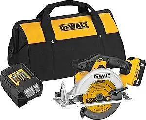 DEWALT 20V MAX 6-1/2-Inch Circular Saw Kit, with 5.0-Ah Battery and Charger (DCS391P1)