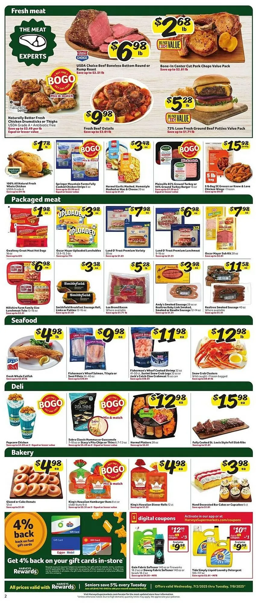 Weekly ad Harveys Supermarkets Weekly Ad from July 2 to July 8 2025 - Page 4