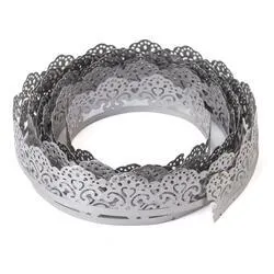 Flexible Stamped Metal Lace Ribbon Border Trim (1 roll)