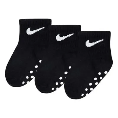 Baby Nike Core Swoosh Gripper Box Set 3 Pack 3 Pack Quarter Socks
