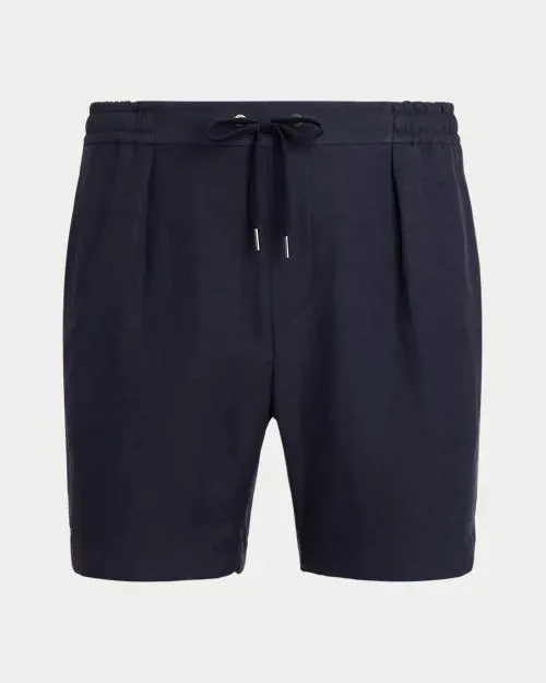 Hand-Tailored Silk-Linen Short