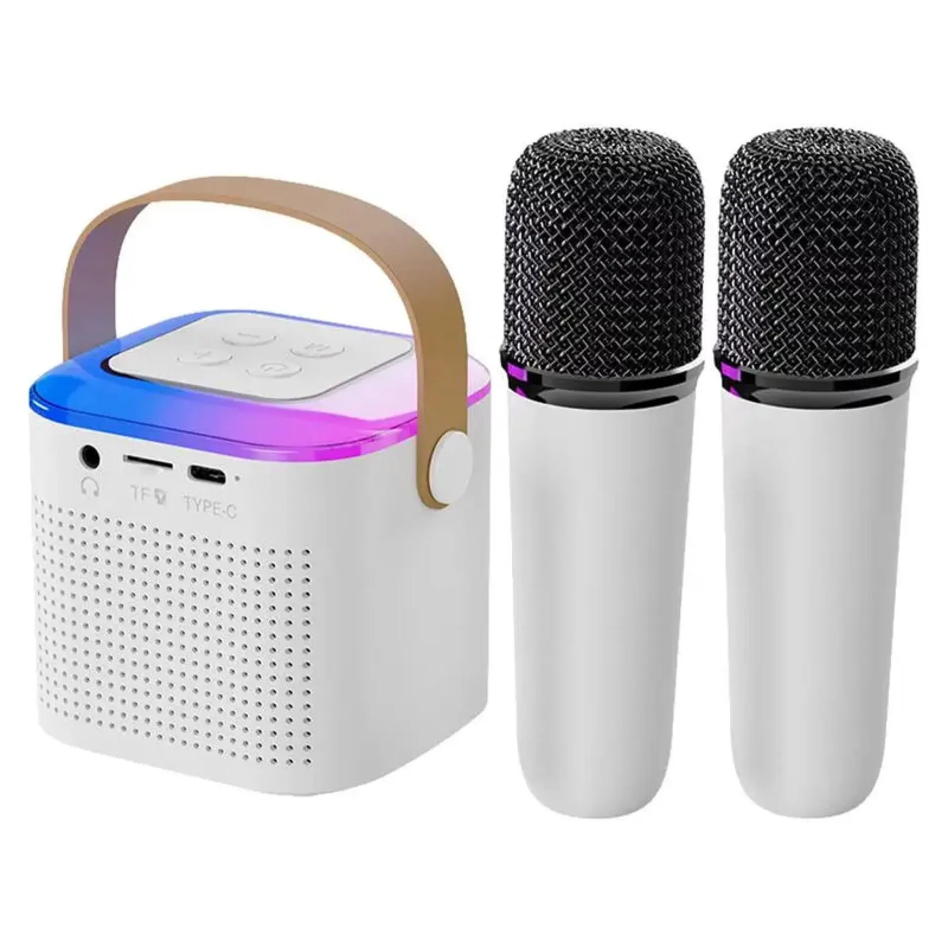 Máquina de karaoke portátil, sistema de altavoces para cantar con micrófono, minimáquina de karaoke para el hogar, altavoz de karaoke para adultos y niños