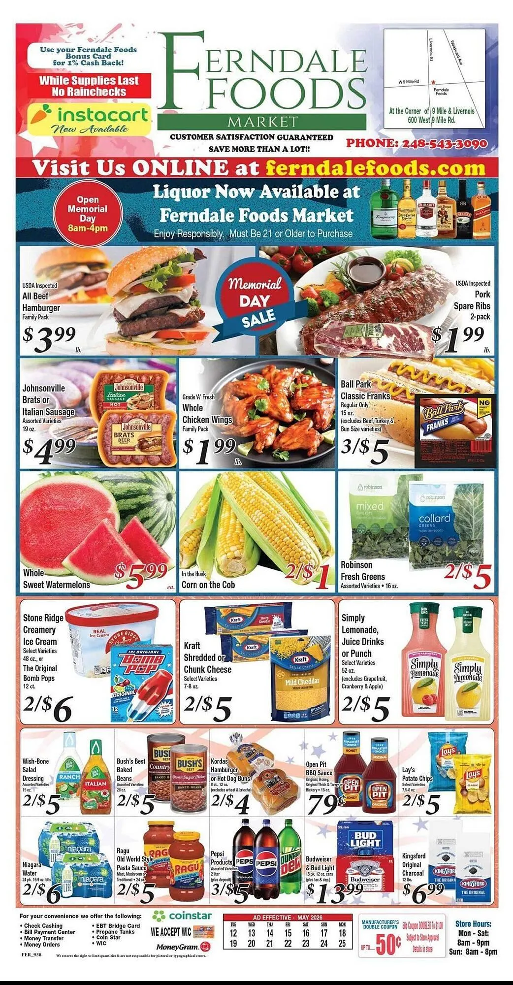 Weekly ad Ferndale Foods weekly ad from May 12 to May 25 2026 - Page 1