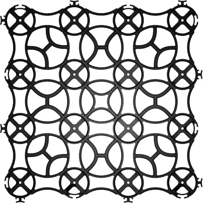 Gravalock 22-in L x 22-in W x 1-in H Square Black Plastic Paver