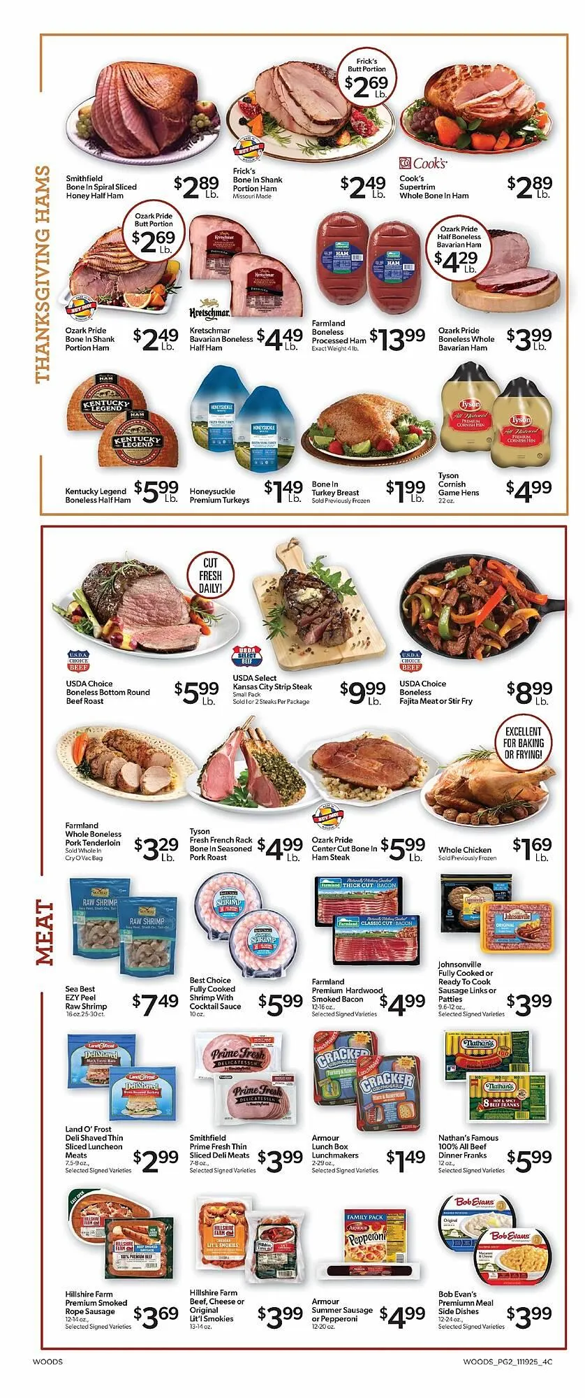 Weekly ad Woods Supermarket weekly ad from November 19 to December 2 2025 - Page 2