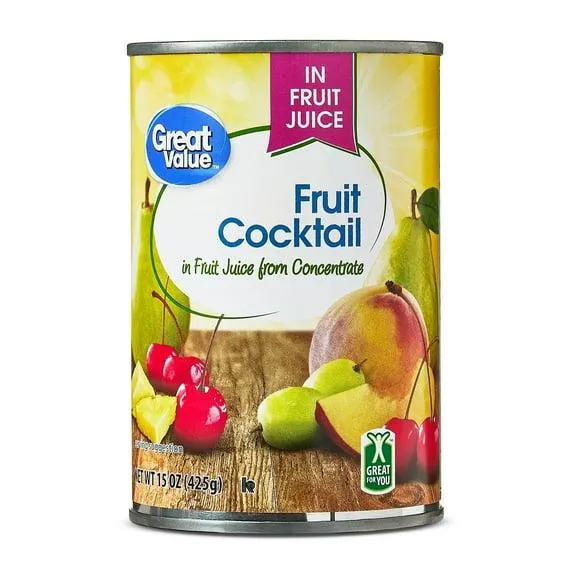 Great Value Fruit Cocktail in Juice, 15 oz