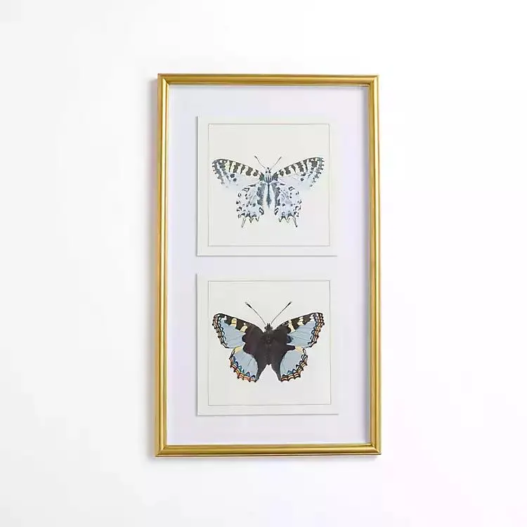 Double Butterfly Framed Art Print