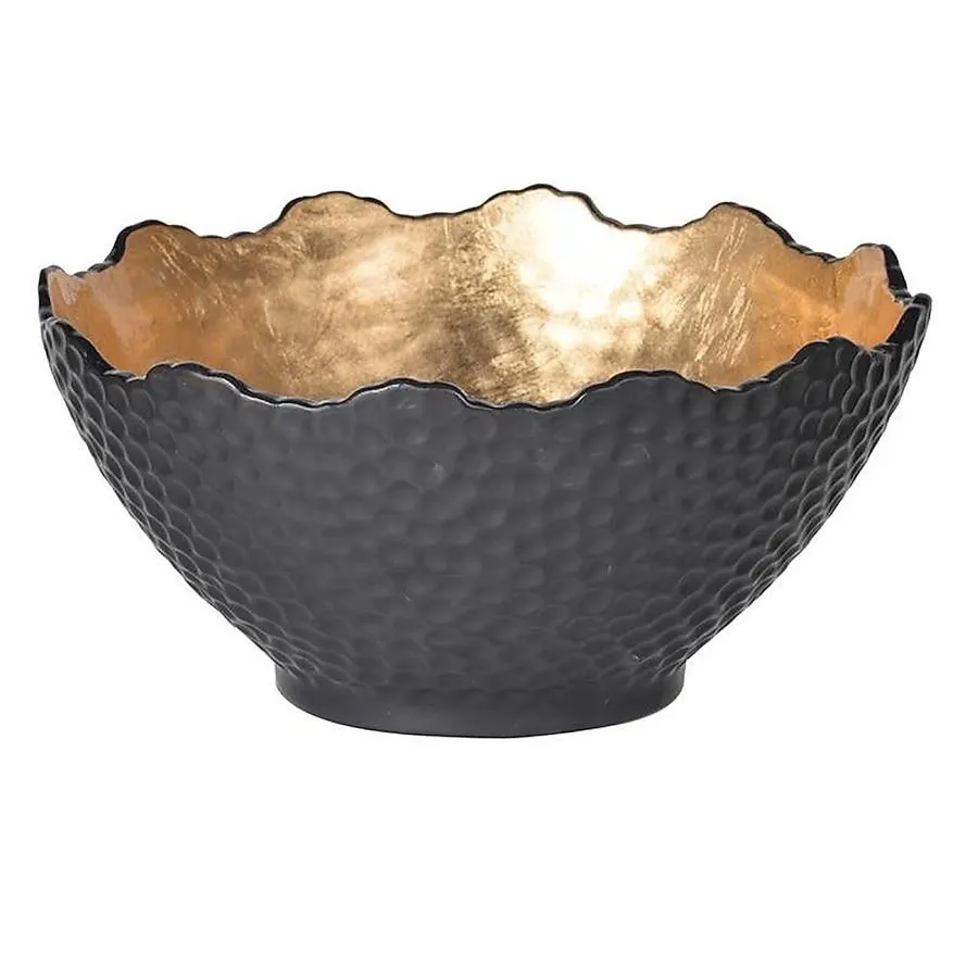A&B Home Black Stone Modern Decorative bowl