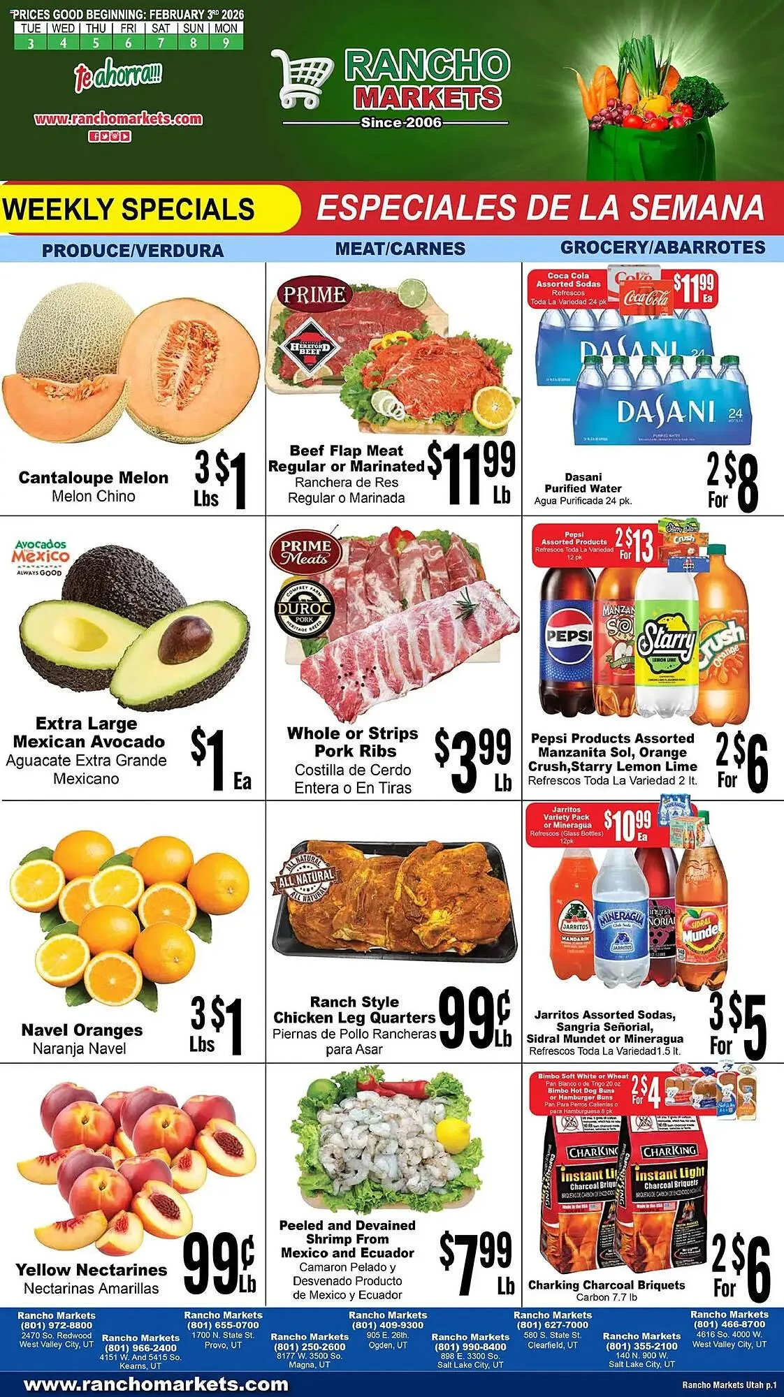 Rancho Markets weekly ad - 1