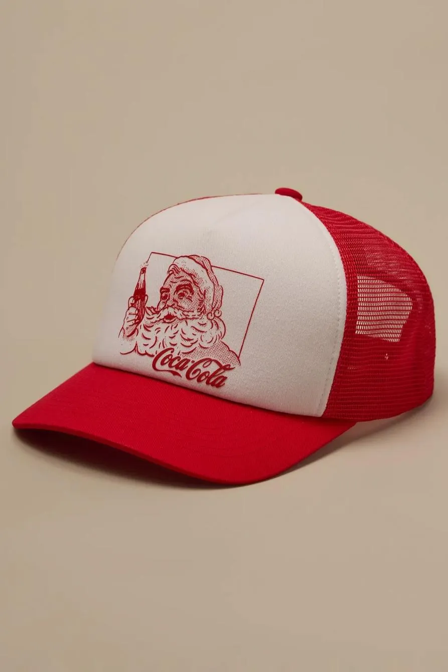 santa coca-cola trucker