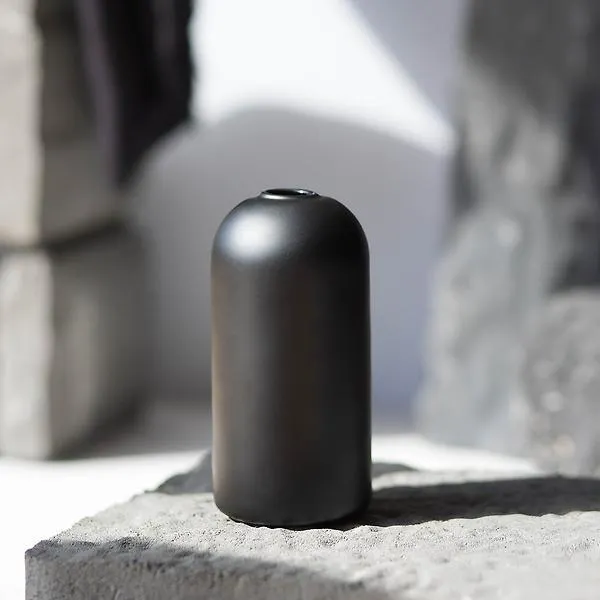 Everlasting Candle Co. Wylie Decorative Glass Vase Black